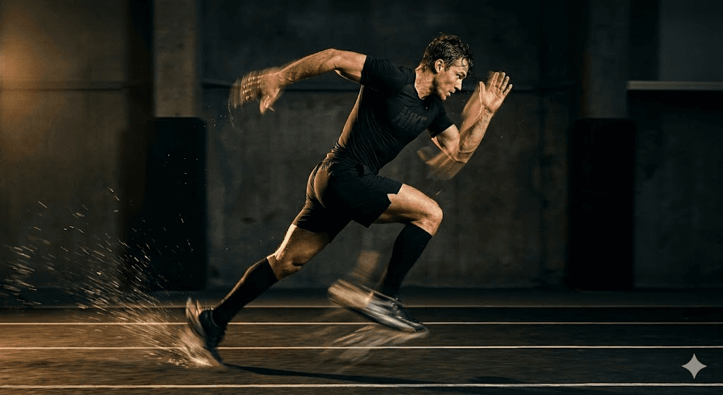 Athlete in action