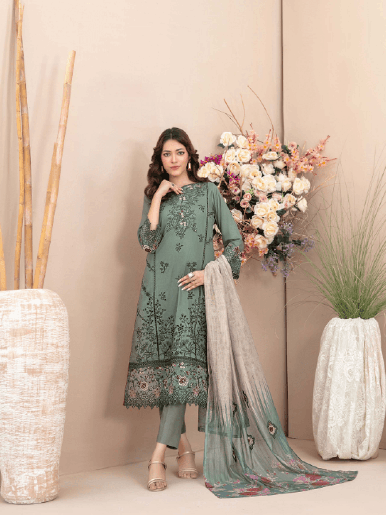 FERISHA D-1779 Premium Pakistani 3-Piece Suit